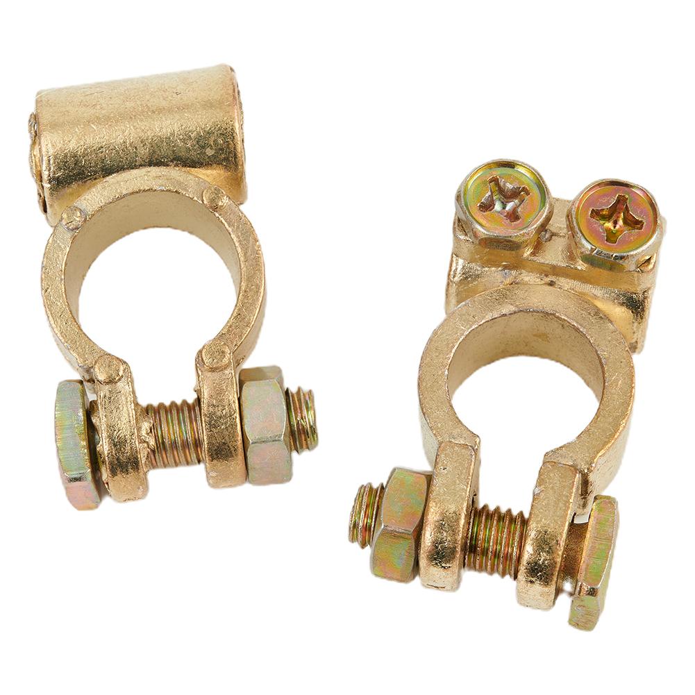 2/4 шт. 12 В клемма аккумулятора винтовой разъем латунный алюминиевый зажим для отдыха для фургона каравана автодома