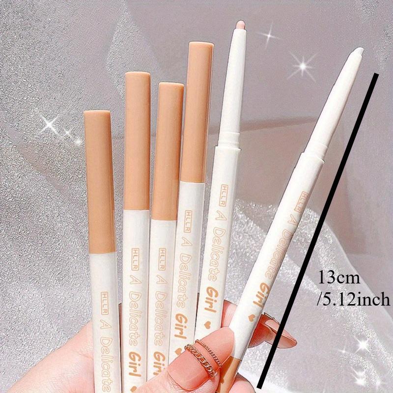 Жидкая подводка для глаз Lying Silkworm Pen Матовые тени для век Осветляющий быстросохнущий карандаш Tea Brown с блестками Милые мешки под глазами