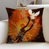 Metal AAugust Burns RedS Cushion Cover Breathable and skinfriendly linen pillowcase square removable and washable cushion