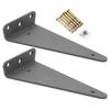 L Shelf Brackets Wall Mounted Industrial Metal Brackets For Shelves 2X Heavy Duty Floating Boards Hardware For Home Dorm