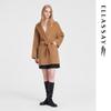 ELLASSAY Women's Crossover Lapel Wool Blend Coat