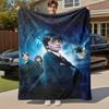 1 шт. Гарри Поттер, Хогвартс, магия Наружное фланелевое одеяло Всесезонное Мягкое Теплое, Декор для дома 1031199