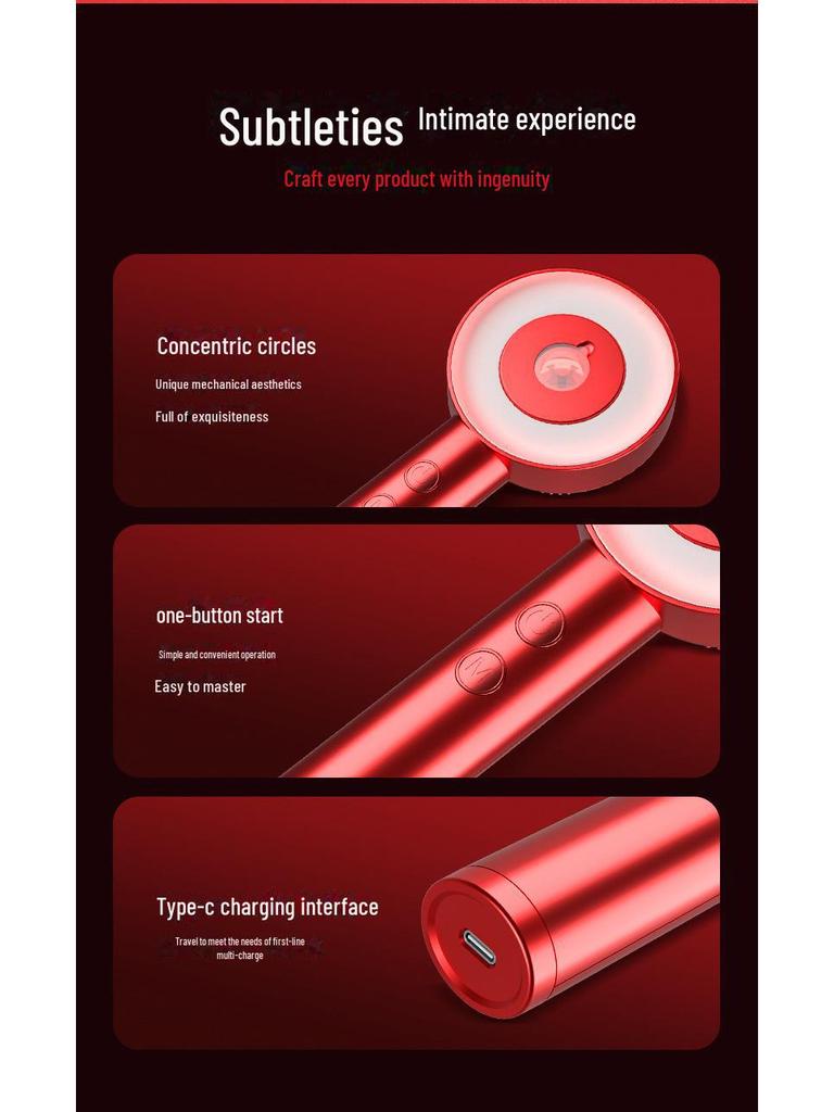 Расческа для роста волос с красным светом и массажем с вибрацией EMS