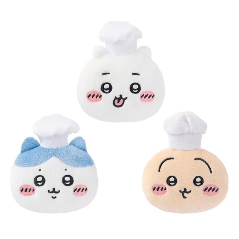 Plush Cartoon Chiikawa Pin With Restaurant Chef Hat Design For Home Toy Gift