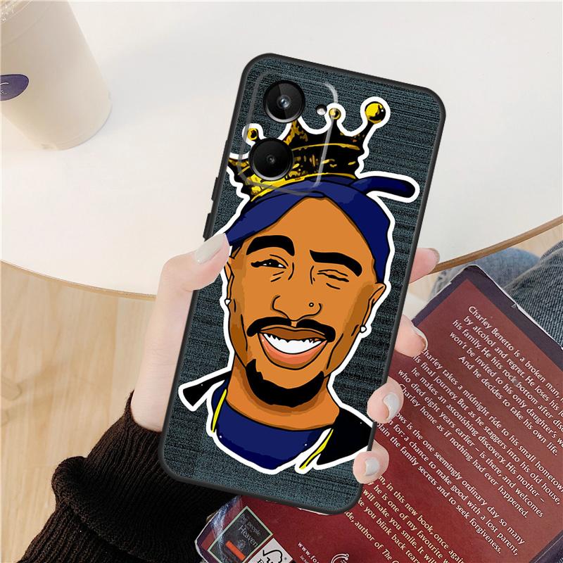 Рэпер 2pac Певец Tupac Чехол Для Realme GT 7 Pro GT 6T 6 5 C55 C53 C51 C21Y C25S C61 C67 C75 10 11 12 13 14 Pro Plus