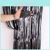 Потрясающая черная матовая дождевая штора, идеально подходящая для украшения Хэллоуинской вечеринки, 2 метра