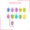 24 Pieces Easter Decoration Eggs 6x4cm Tree Basket Ornaments for Window Party Home