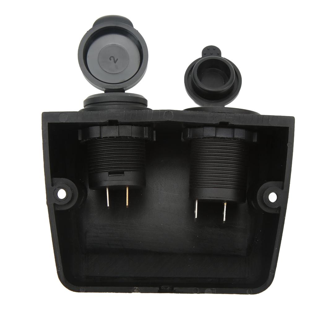 Автомобильное зарядное устройство с двумя портами DC 10–30 В, прикуриватель, USB Type-C, розетка для питания для грузовиков, автодомов, лодок