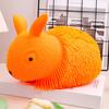 Stress Relief Animal Squeeze Toy Long Hairs Rabbit Dog Cat Sensory Toy Portable Stretchy Animal Shape Stress Ball Decompression Toy