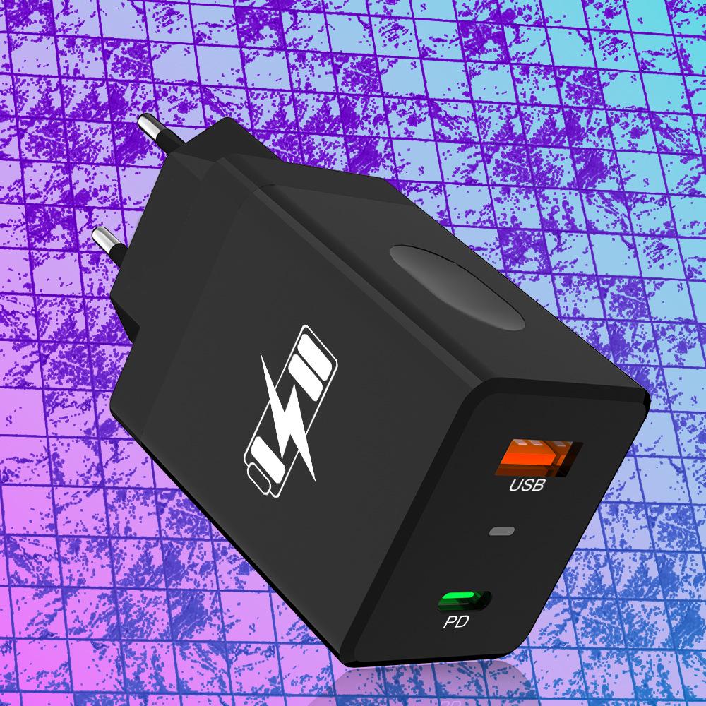 Thumbprint Dual USB 2.4A Travel Charger - US, EU, KR, UK Plugs