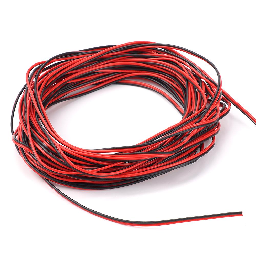 2-контактный удлинительный кабель для светодиодной ленты 22AWG 10M 12V гибкий электрический удлинительный кабель для автомобильной лампы