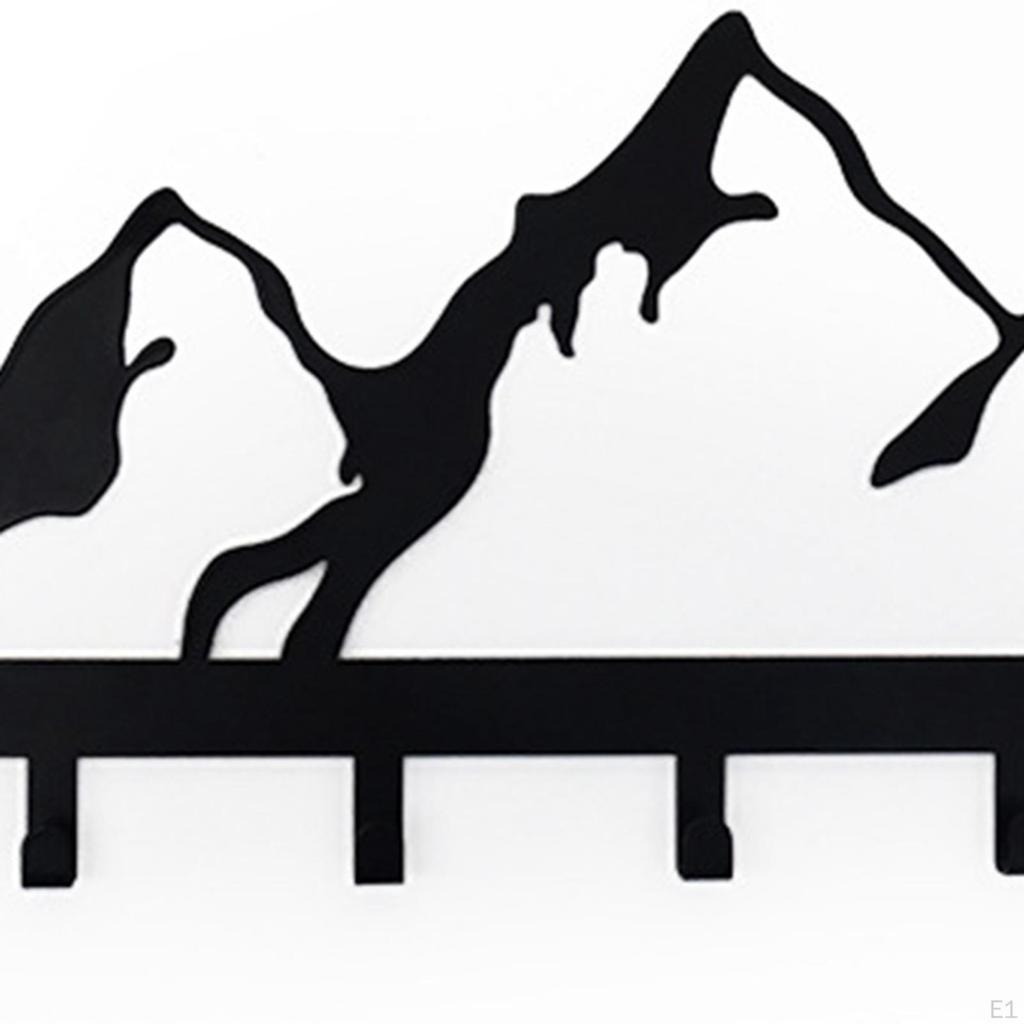 Крючок для одежды, настенный держатель для ключей, утюг, простая в установке вешалка для шляп и домашнего декора