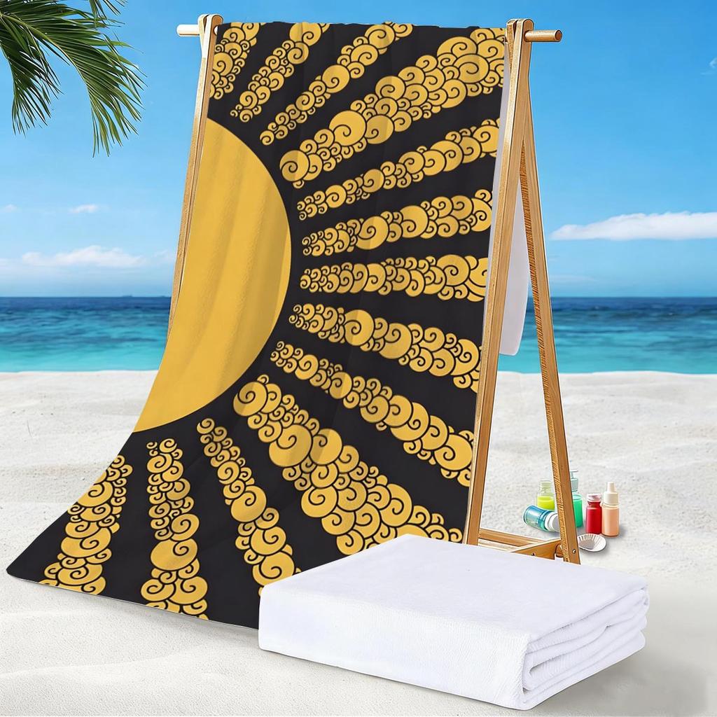 Direct Supply Of Marine Life Terry Printed Beach Towels, Microfiber Swimming Bath Towels
