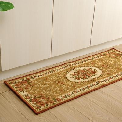 Кухонный коврик IKEHIKO, Нейлон, Цветочный принт, Водоотталкивающий, Campbell Beige, Прибл.. 44 x 240см #5418839