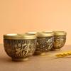 Traditional Brass Drinking Cup Pure Brass Brass Feng Shui Bowl Phoenix Cylinder Ornament  Office