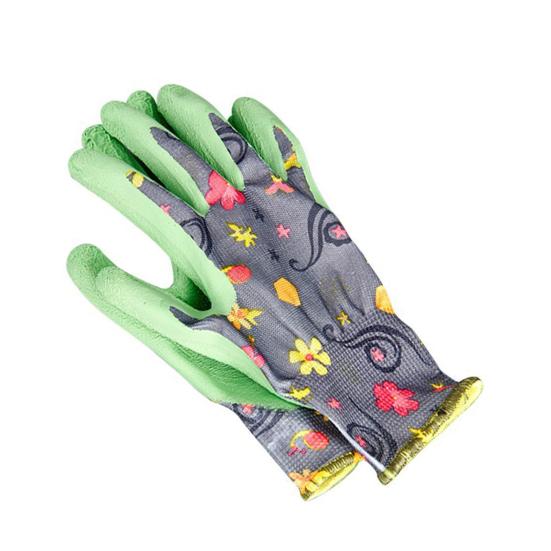 Водонепроницаемые садовые перчатки с цветочным принтом, защитные перчатки от проколов, нескользящие садовые рабочие перчатки, подарок