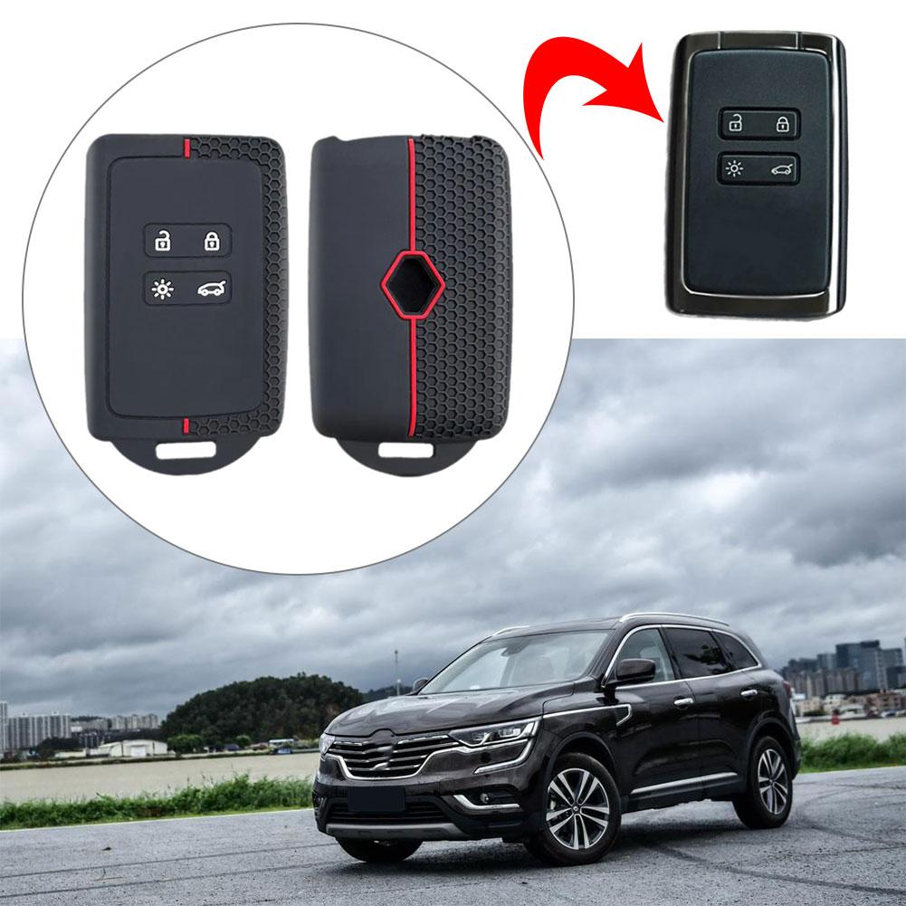 Силиконовый чехол для ключа автомобиля для Renault Captur Koleos Kadjar Arkana Megane Dacia Duster Sandero Stepway Умный пульт управления Брелок Чехол