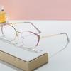 Fashion Trend Glasses Frame Retro Metal Spring Mirror Optical Frame Personalized Cat Glasses