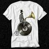 Music Unisex Farthing Gramophone Bike T Shirt 192