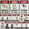 Осторожно, собаки! Металлическая табличка Бишон Бульдог Шнауцер Питбуль Шарпей Чихуахуа Мальтийская болонка Грейхаунд Керн Стаффордширский терьер Немецкий дог