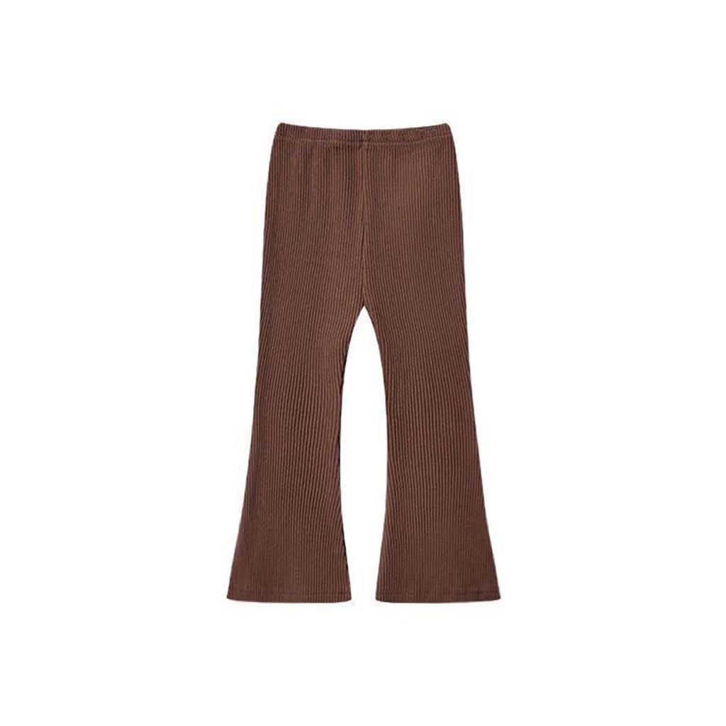 Леггинсы-клеш для девочек, хлопковые брюки-клеш для девочек, брюки-клеш с высокой талией, облегающие леггинсы для йоги для детей