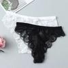 Ladies Lace Flowers Underpants Sexy G String Thong Women's Underwear Hollow Bow Panties