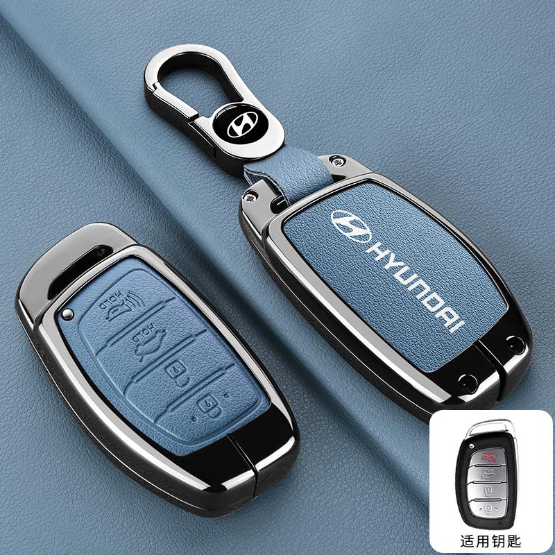 Чехол для автомобильного ключа для Hyundai Creta Ix35 Ix45 I10 I30 I40 Tucson Santa Fe 2015 2017 2018 Tucson 2017 2018 Elantra Azera 2018 Creta AH4