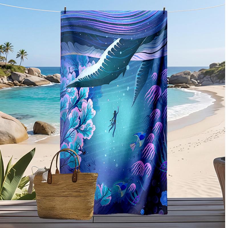 Avatar Pandora Printed Quick Dry Beach Towel Super Absorbent Soft Lightweight Bath Towel for Pool Summer Travel