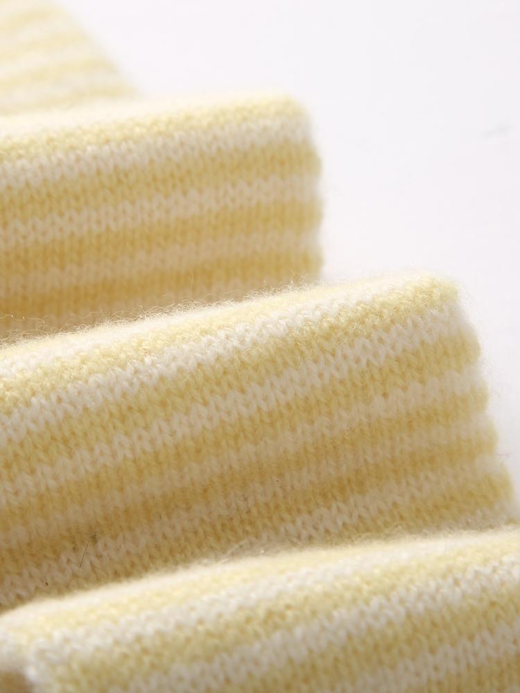 Women 100 Pure Cashmere Knitted Small Bowknot Scarf Neckerchief Thin Stripes Neck Warmer Ring Collar Female Boutique Small Accs