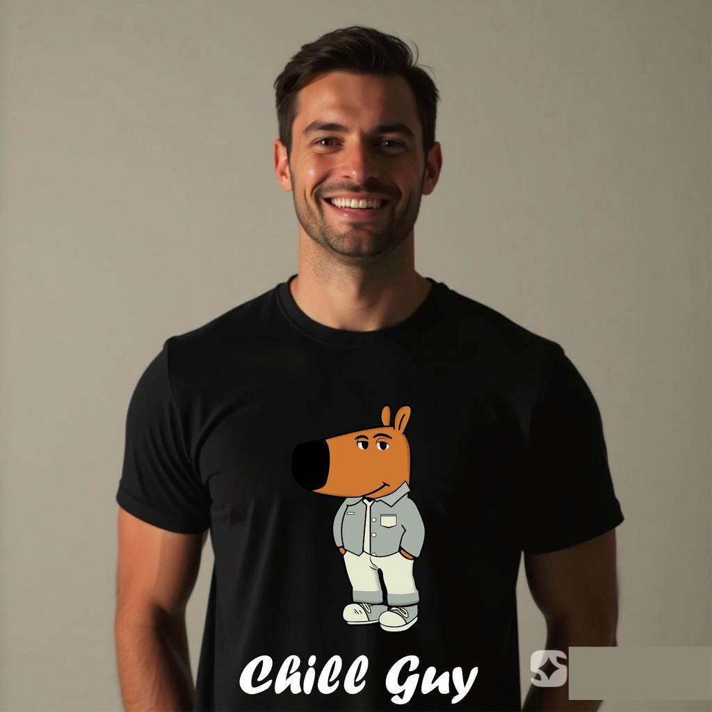 Chill Guy Funny Meme T-Shirt, Hilarious Internet Slang Meme Unisex Gift Tee Top