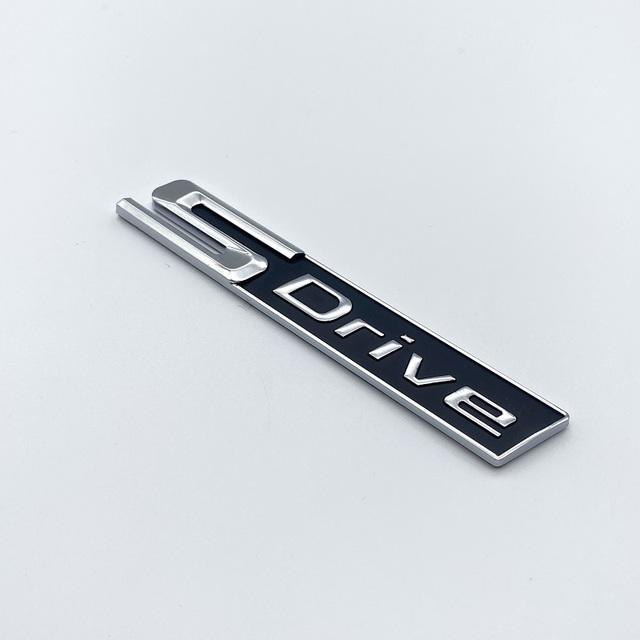 Новые хромированные черные буквы Fender с буквами SDrive XDrive EDrive для BMW 3 4 5 6 7 8 серии X3 X4 X5 X6 Z4 GT, наклейка с логотипом на багажник автомобиля