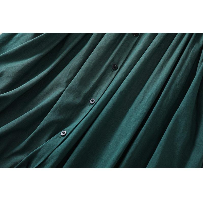 Осеннее художественное свободное сращивание однотонное платье с длинным рукавом для женщин