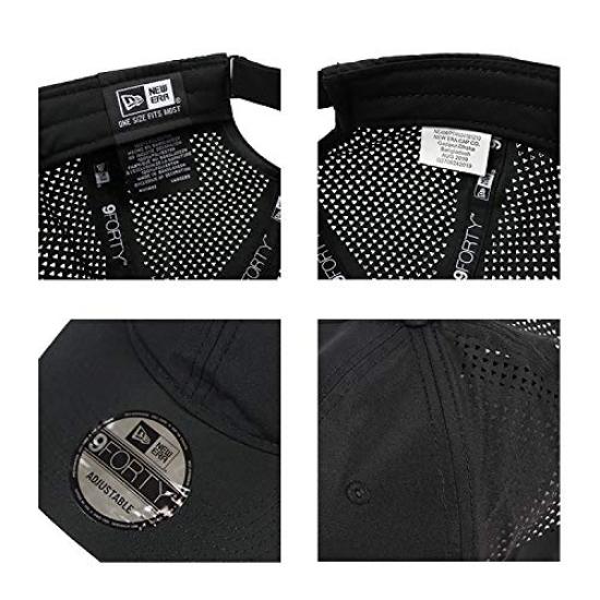 Сетчатая кепка Обычная кепка 9FORTY Кепка Защита от УФ-излучения Устойчивая к запахам Впитывающая влагу Быстросохнущая Функциональный материал Серый Серый [New Era] Мужская [Товар]