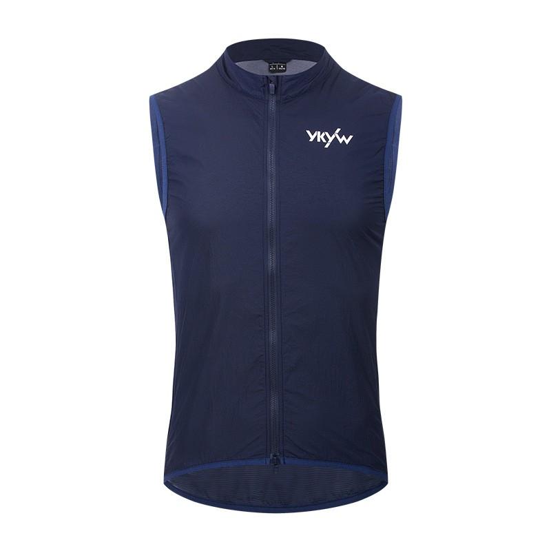 Windproof Waterproof Cycling Vest With Dual Zippers Breathable Sleeveless Jacket Men Women Ride