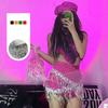 Adjustable Hip-hop Scarf Tassels Sequin Waistband Jeans Pants Decor Y2K Belt  Dance Performance