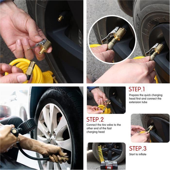 Embout Gonflage Pneu - 4Pcs - 8mm - Laiton - Universel