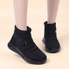 2024 the Elderly Cotton Shoes Warm Non-slip Thickened Flat Bottom Mother Cotton Boots Winter Soft Sole Old Beijing Cotton Shoes Women