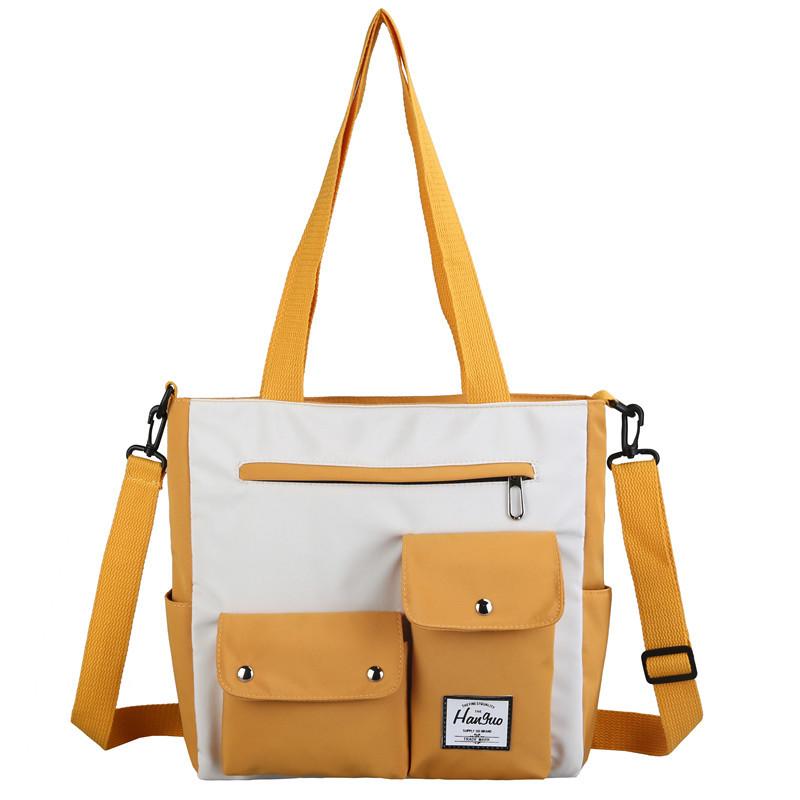 Сумка для журналов, один наплечный двойной карман, переносная парусиновая сумка, сумка через плечо, большая вместительная сумка, маленькая сумка для выхода в свет.