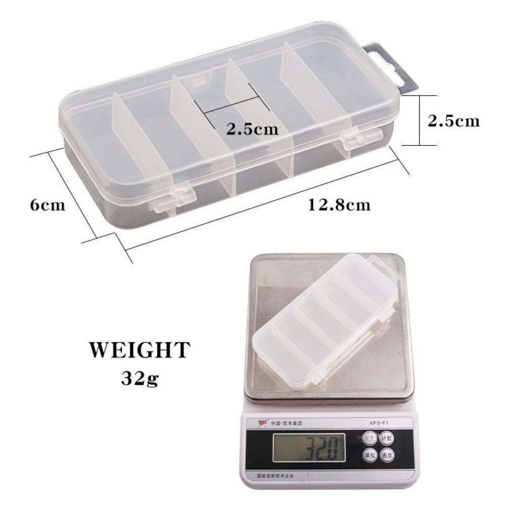 5 Compartments Fishing Tackle Case Waterproof Lures Hooks Case Fishing Lure Box  Fishing Tools