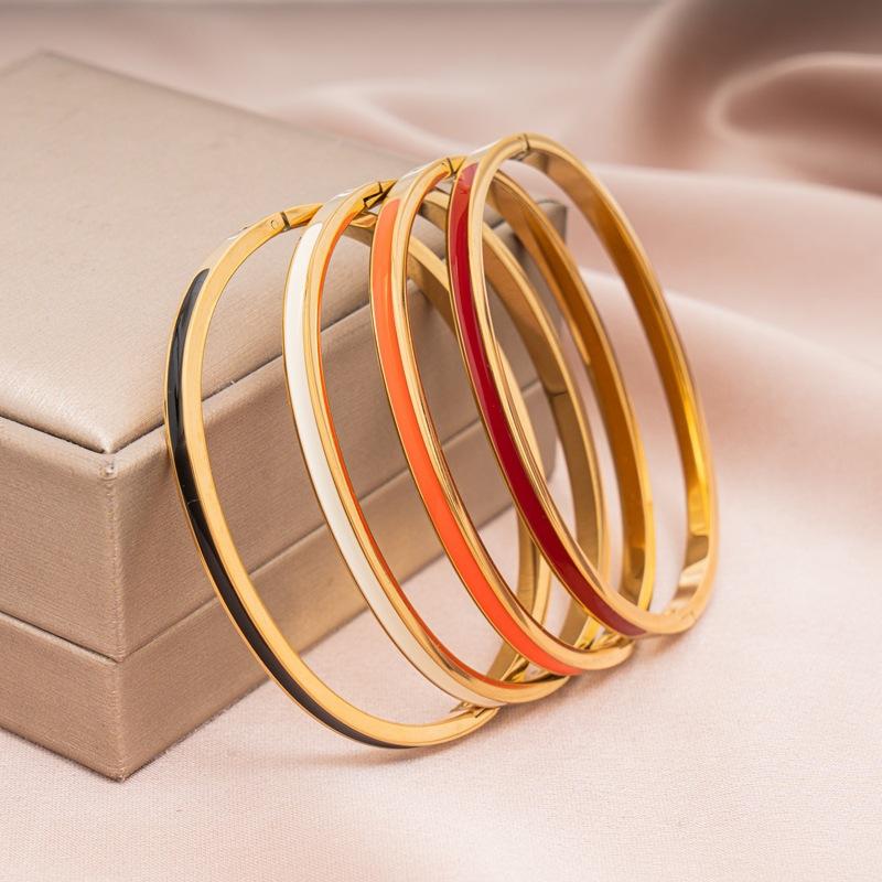 Women's K Color Buckle Oil Dripping Bracelet Bracelet High-end Hand Jewelry