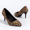 Fashion Women's Shoes 2024 Brand Slip-on Women's High Heels Fashion Leopard Print Office and Career Sexy Pointed Toe Heels Women Zapatos