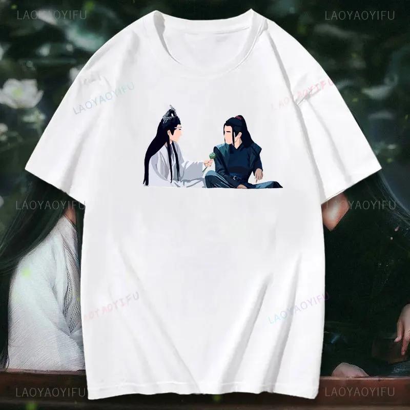 The Untamed Printed T Shirt Mo Dao Zu Shi Shirt Wei Ying Cotton Tops Tee Lan Wangji Shirt Wang Yibo Xiao Zhan Tee Yizhan TShirt