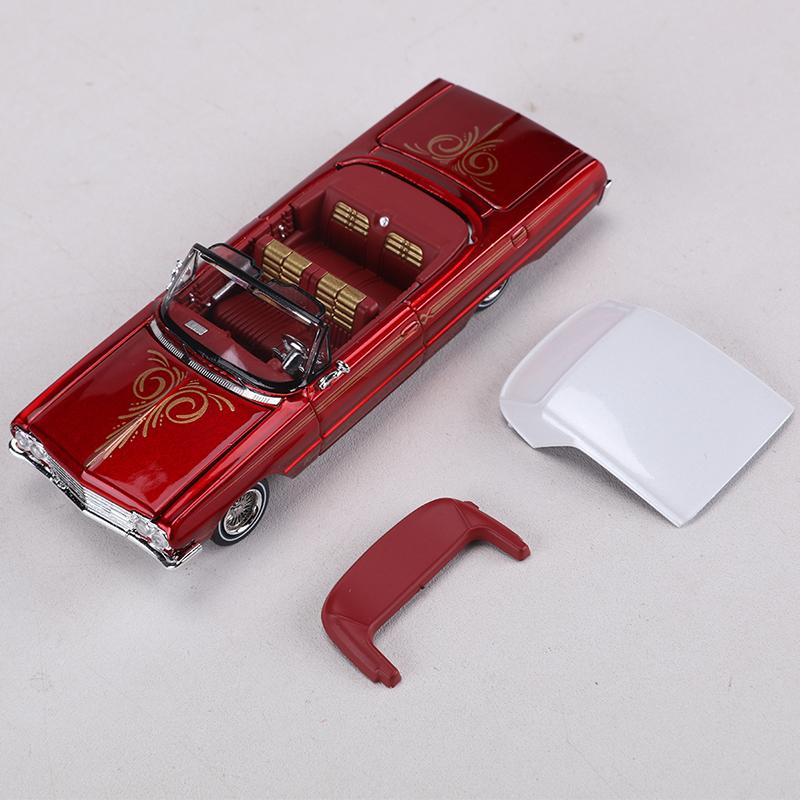 FineWorks 1:64 Chevrolet Impala Издание в твердом переплете Открывающиеся полностью двери Металлическая модель автомобиля