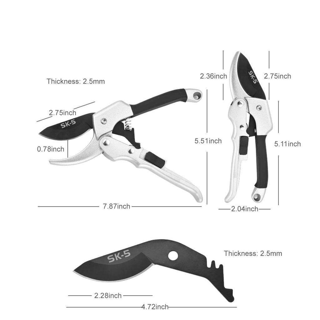 Secateurs SK-5 Steel Blade Pruning Shears Gardening Pruning Scissors Bonsai Cutters Gardening Tool