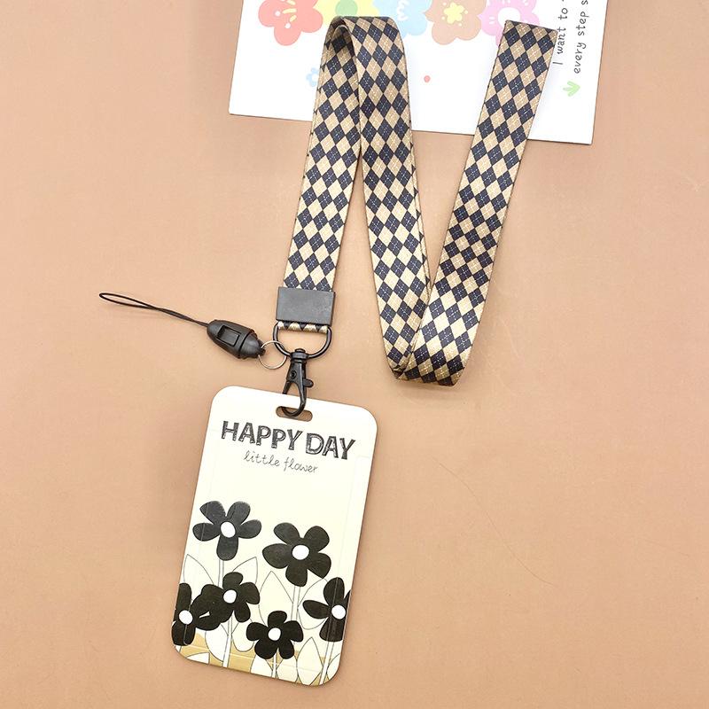 Держатель для карт с изображением фруктов, чехол для бизнес-бейджа из АБС-пластика, чехол для сотрудника, студенческий ремешок, держатель для удостоверения личности, имени