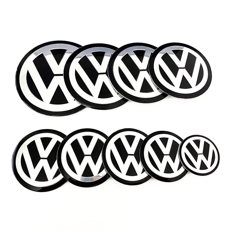 2026 Hot For VOLKSWAGEN VW 4 Pcs Car Rim Hubcap Caps Hub Cover Wheel Center Badge Sticker Logo Emblem Decals For VW Touareg Tera