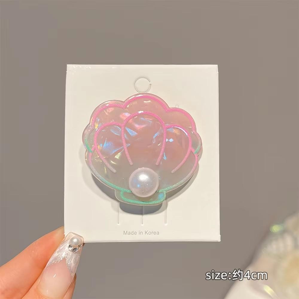 Colorful Sweet Cute Acrylic Ocean Style Starfish Shell Hair Clip for Women Girls Forehead Fringe Clip Fashion Summer Beach Gifts
