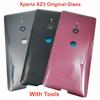 Оригинальная задняя стеклянная крышка для Sony Xperia XZ3 Жесткая крышка аккумулятора Задняя панель корпуса С клеем для объектива камеры