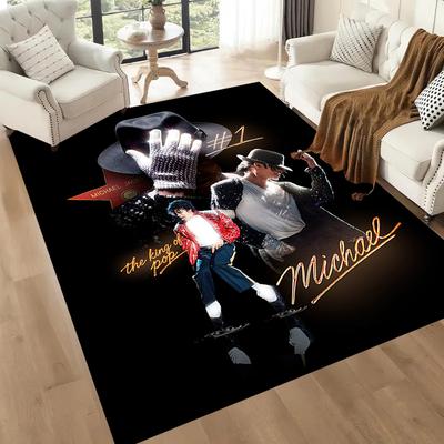 Michael Jackson 107 Carpet Suitable for Game Room Hallway Bedrooms Study Room Anti-slip Rug Anime Office Decor Perfect Gift for Friends & Family