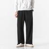 Men Linen Pants Summer Japanese Casual Streetwear Harajuku Cotton Baggy Pants Male Solid Color Oversized Bloomers Trousers